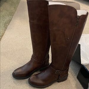 Elegant Brown Knee-High Women's Boots